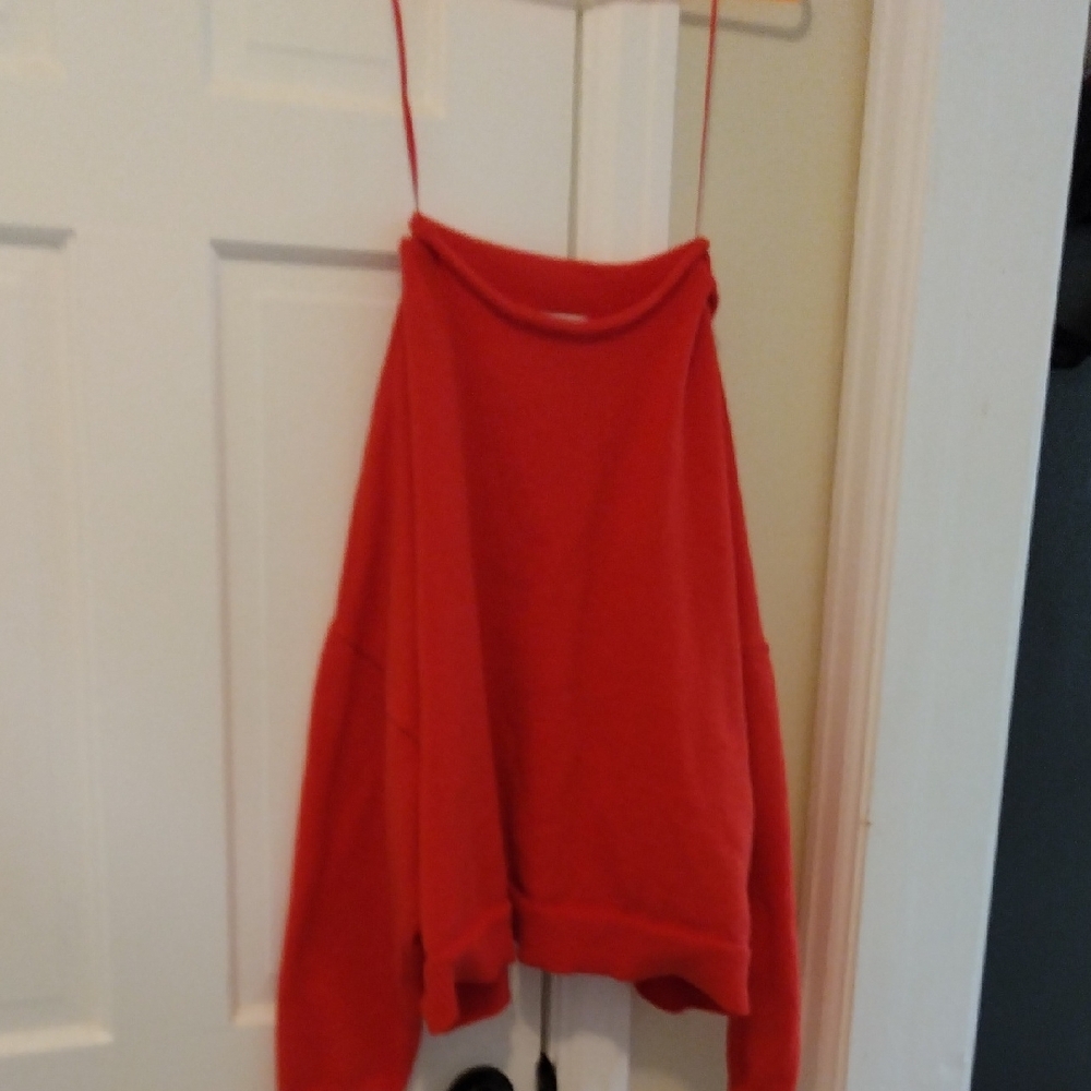 Sonoma Orange Cropped Sweater Cozy Knit